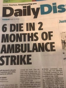 DD front page on baby deaths